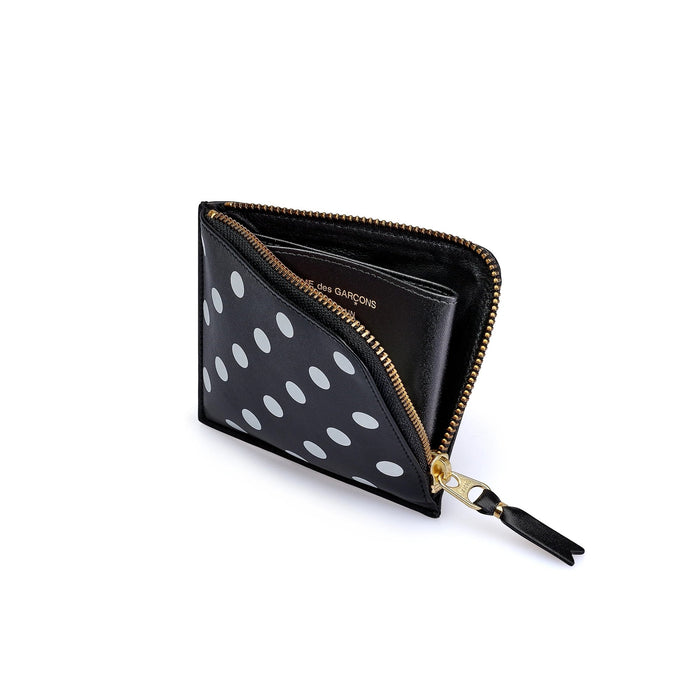 Comme des Garçons Wallet - Polka Dots Printed - Black - SA3100PD-Accessoires-SA3100PD