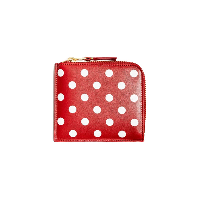 Comme des Garçons Wallet - Polka Dots Printed - Red - SA3100PD-Accessoires-SA3100PD