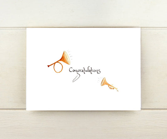 Congratulations Horns Card