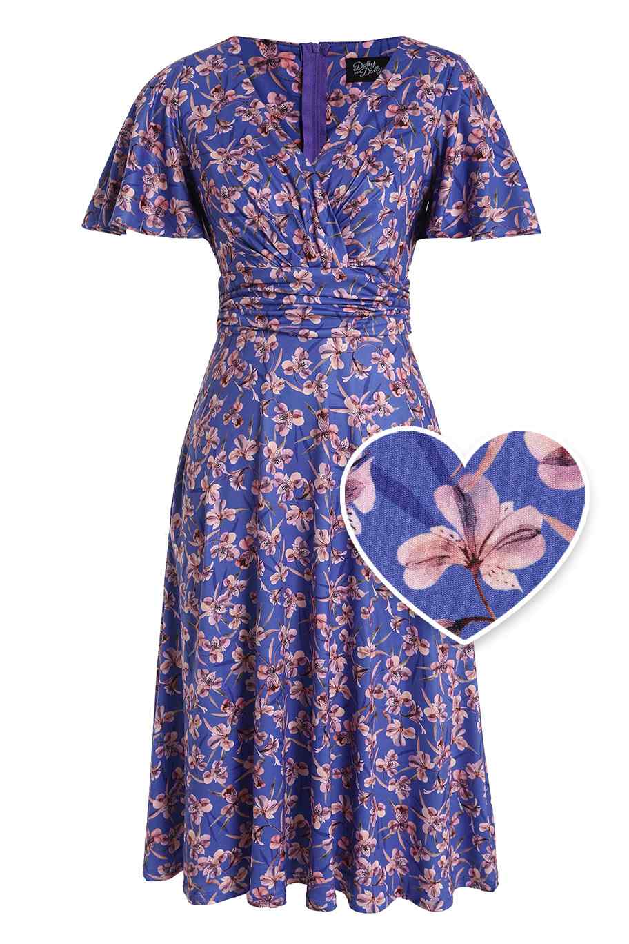 Donna Blue Orchid Tea Dress