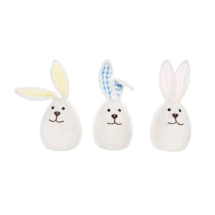 A Egg Bunnies Figurine, Set of 3.