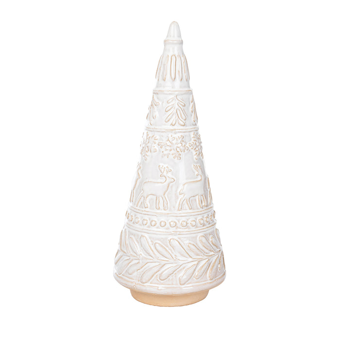 A Embossed Deer Tree Figurine.