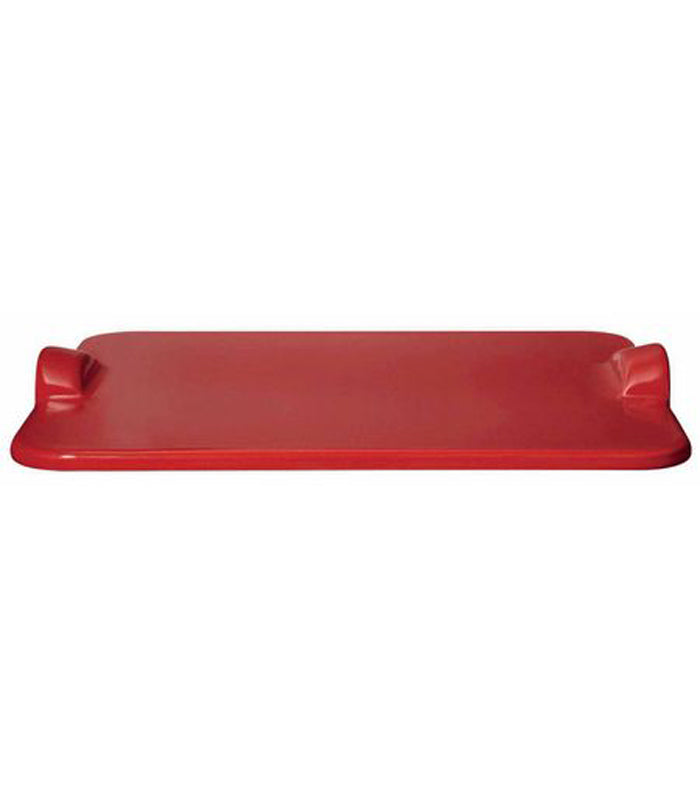 Emile Henry Burgundy Pizza Stone - rectangular