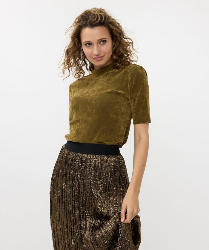 ESQUALO TURTLE VELOURS WOMANS TOP