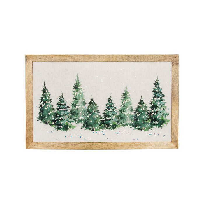 A Evergreen Trees Wall Art.
