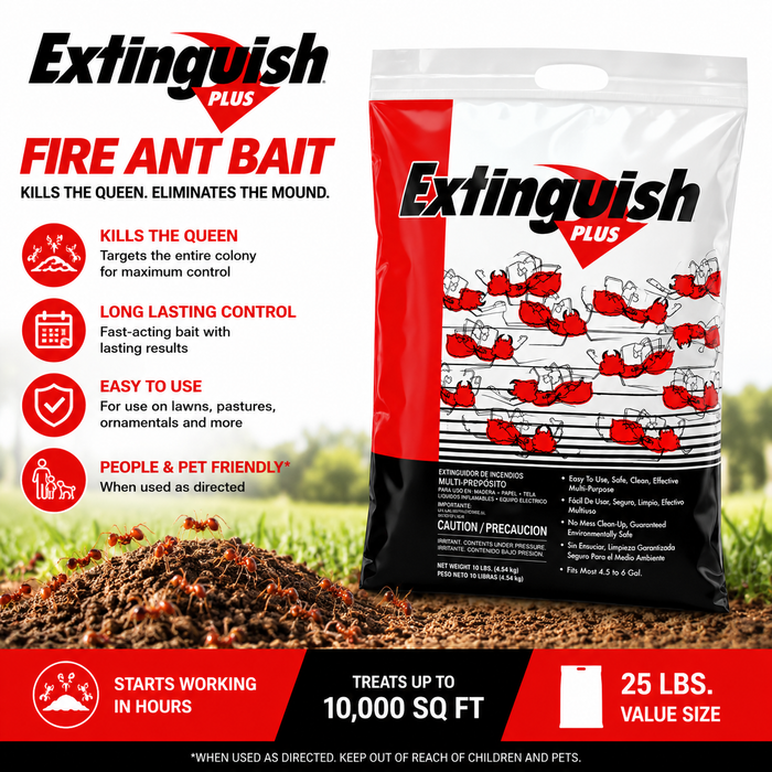 Extinguish Plus Fire Ant Bait - 25 Lbs. - Seed World