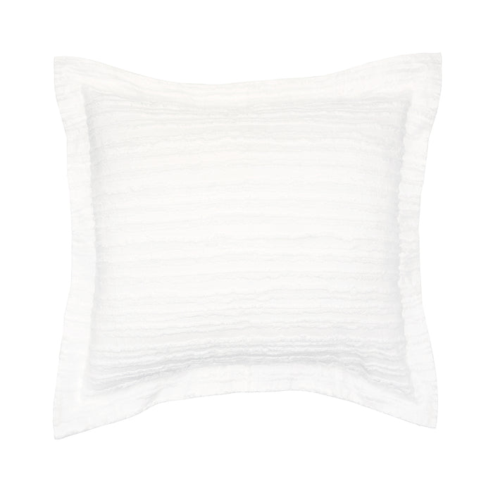 A Eyelashes White Euro Sham.