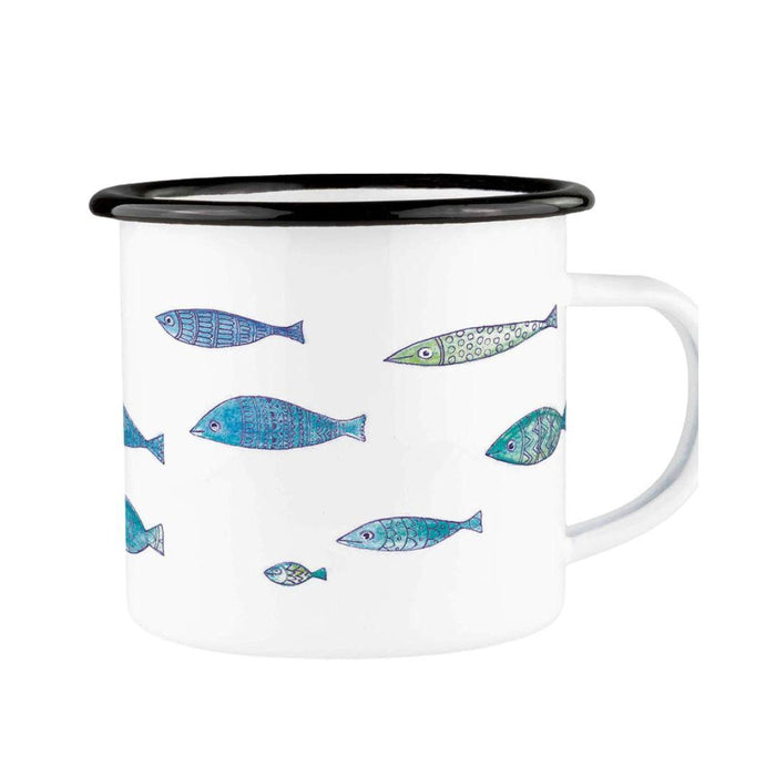 Fish School Enamel Mug 300ml