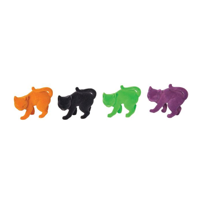 A Flocked Scaredy Cat In Box, Set of 12.