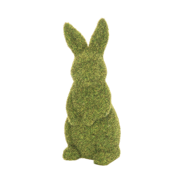 A Flocked Standing Bunny Figurine.