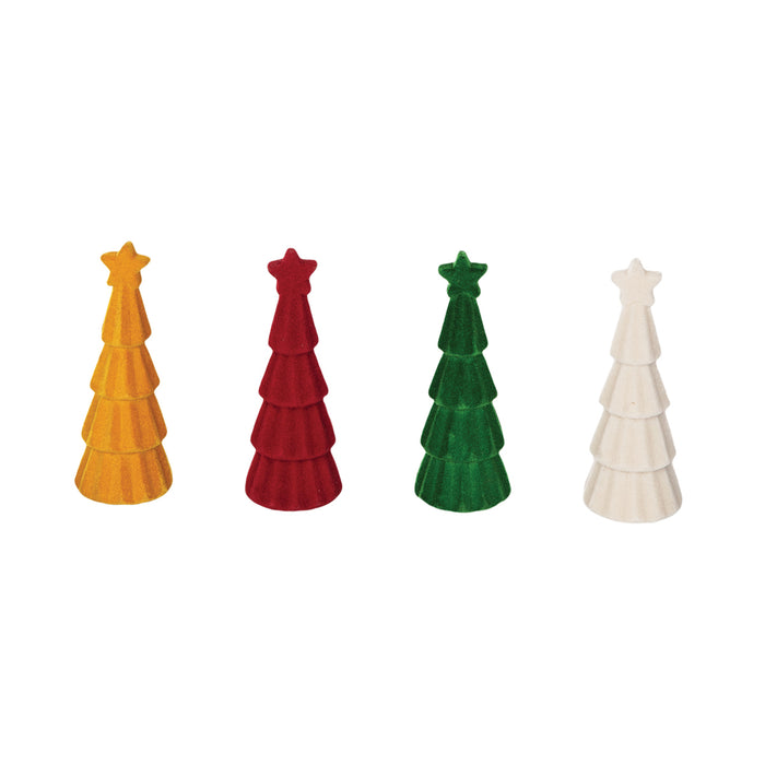 A Flocked Tree In Box, Set of 12.
