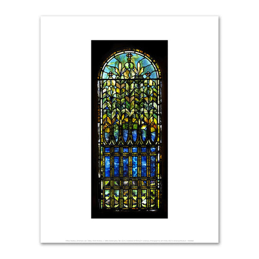 Tiffany Studios, Floral Window, c. 1890, Fine Art Prints in various sizes by Museums.Co