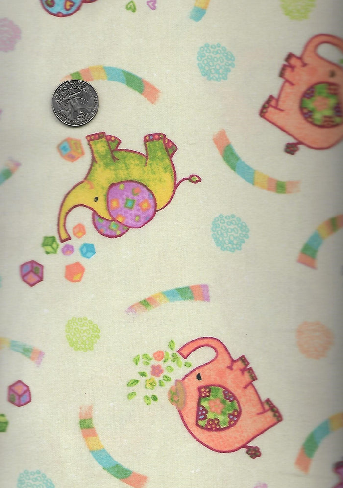 Fluffy Flannel Elephant Party
