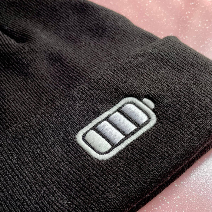 Glow in the Dark Battery Beanie