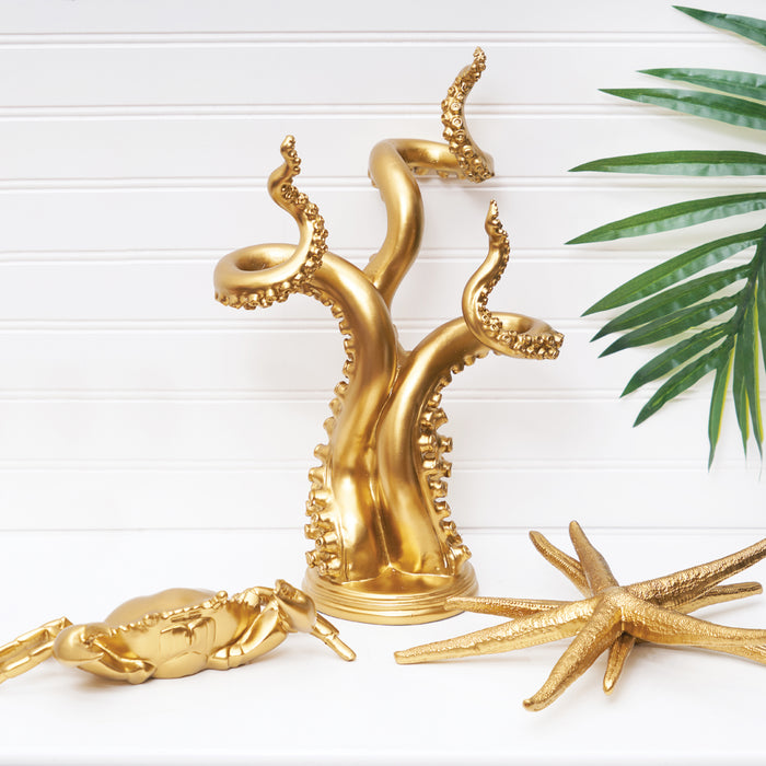 A Gold Crab Figurine.