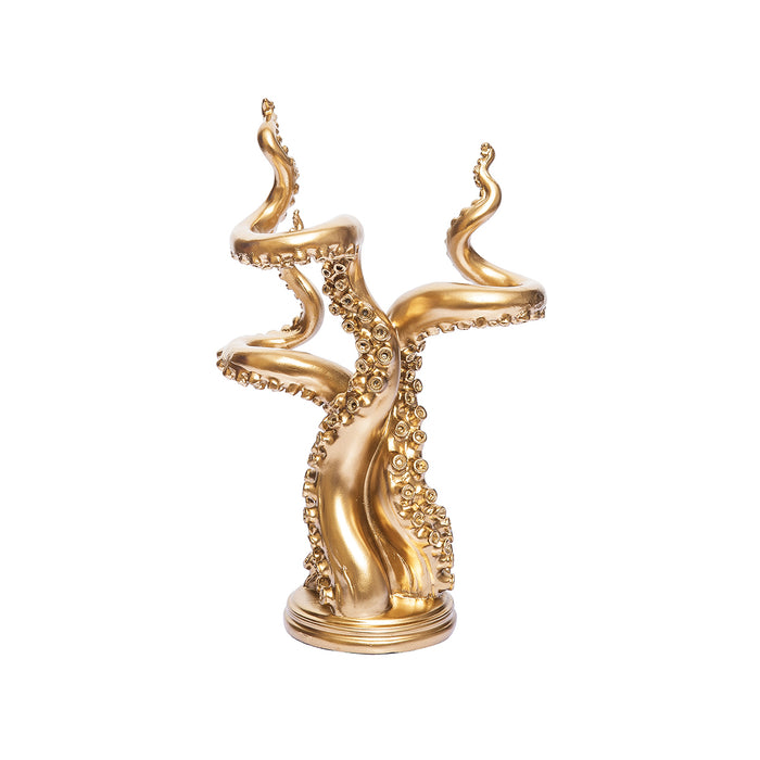 A Gold Octopus Arms Figurine.