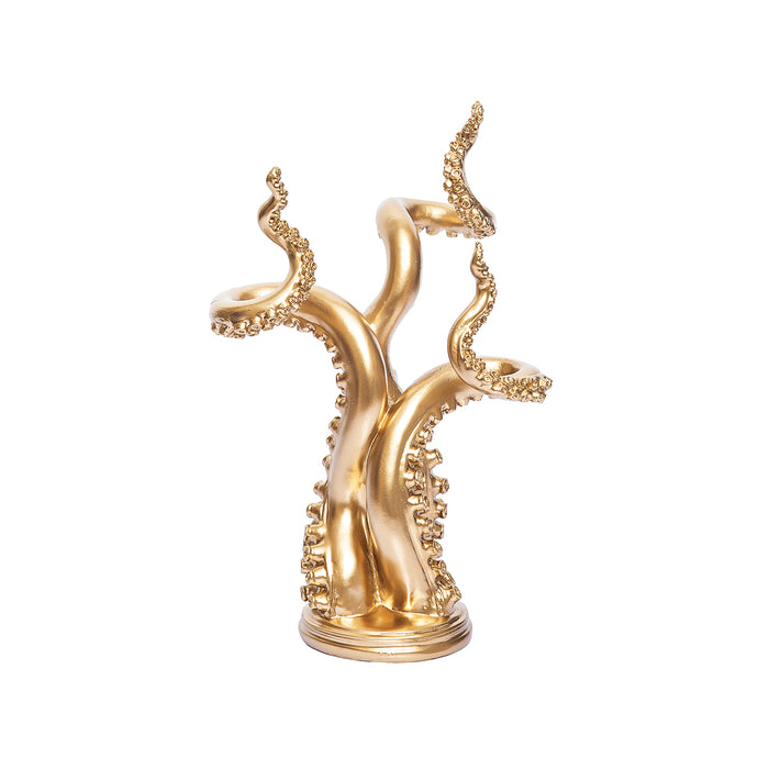 A Gold Octopus Arms Figurine.