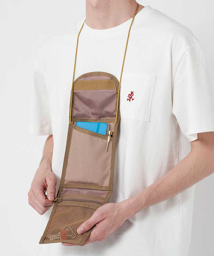 Gramicci - Cordura Neck Pouch - Coyote Beige-Accessoires-G3SB-085
