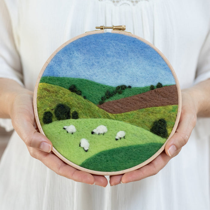 Grazing Sheep Felted Sky Kit