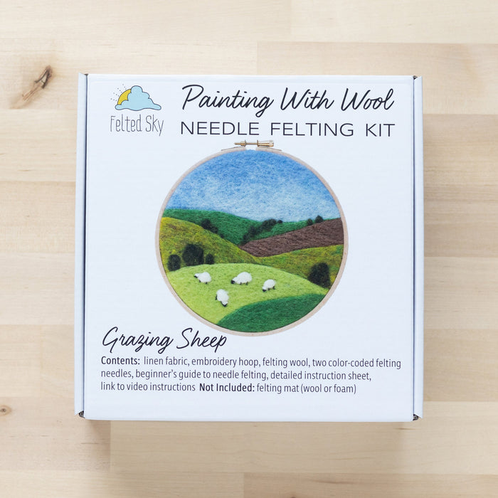 Grazing Sheep Felted Sky Kit