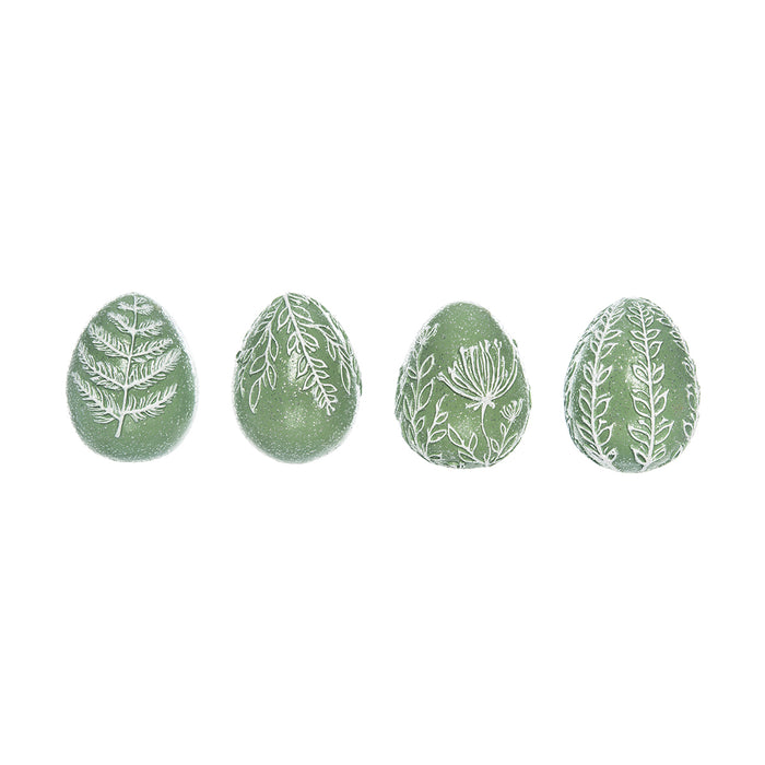 A Green Egg Figurine, Set of 4.