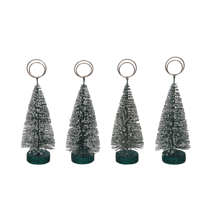 A Green Tree Card Holders, Set of 4.