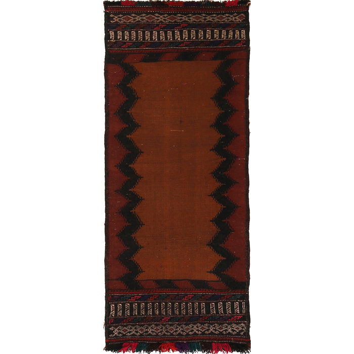 Table Sheet Runner Handmade Brown Curvilinear 5' Runner