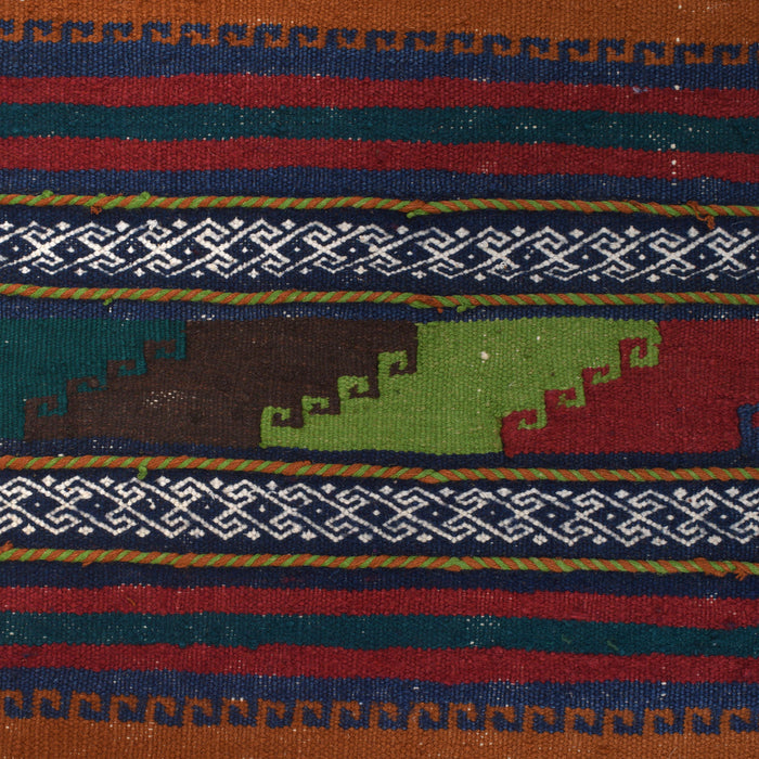 Table Sheet Runner Rug Handmade Brown Curvilinear 6' Runner
