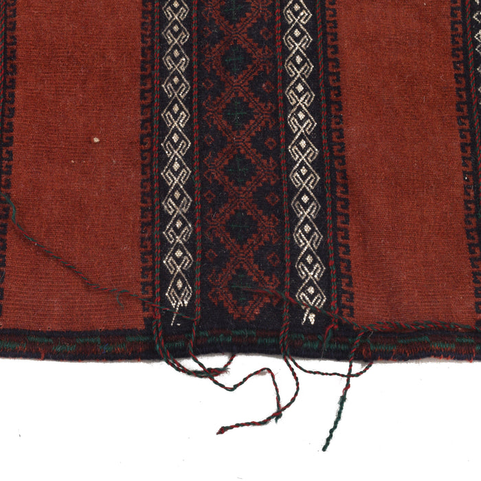 Table Sheet Runner Handmade Maroon Curvilinear 4' Runner