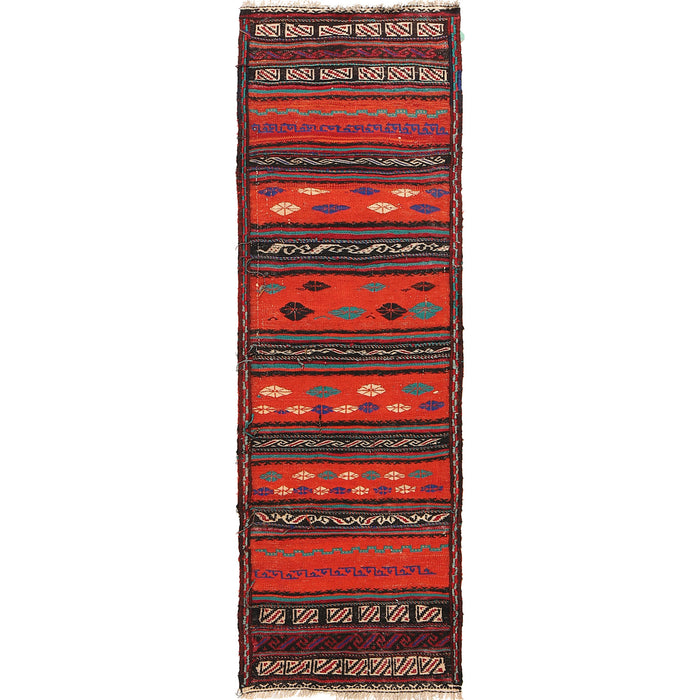 Table Sheet Area Rug Runner Handmade Multi Curvilinear 5'