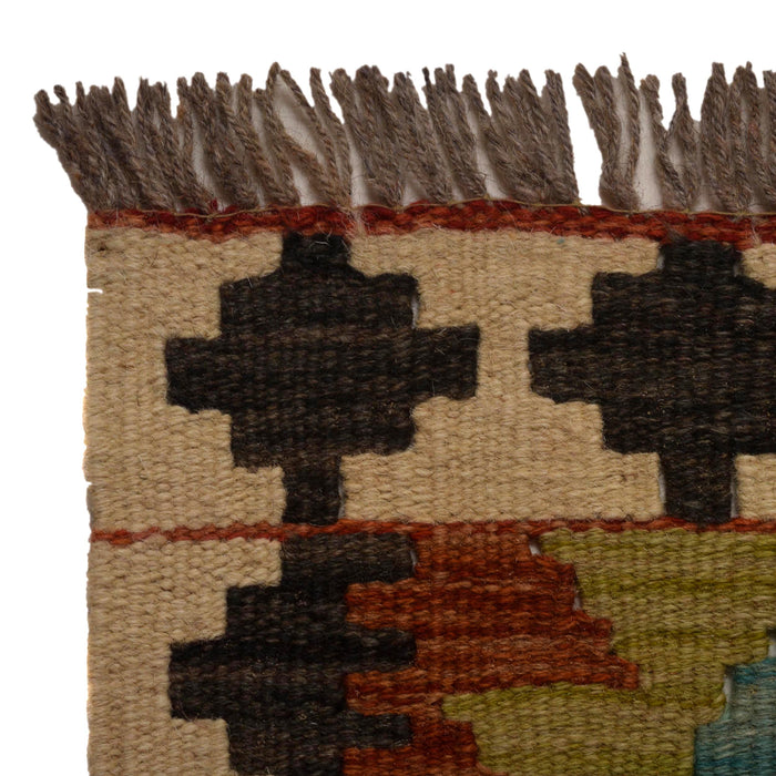 Handmade Multi Kilim Geometric 6' Runner