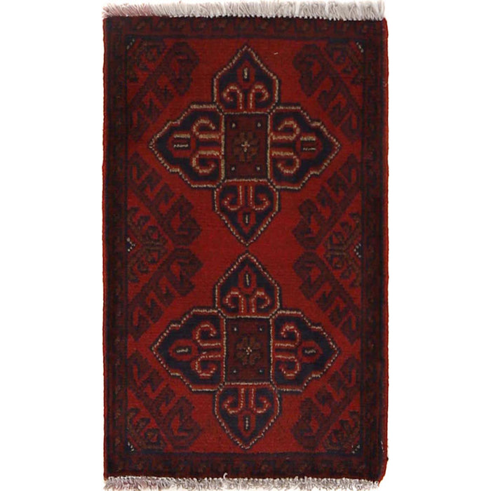 Handmade Wool Doormat Red Floral