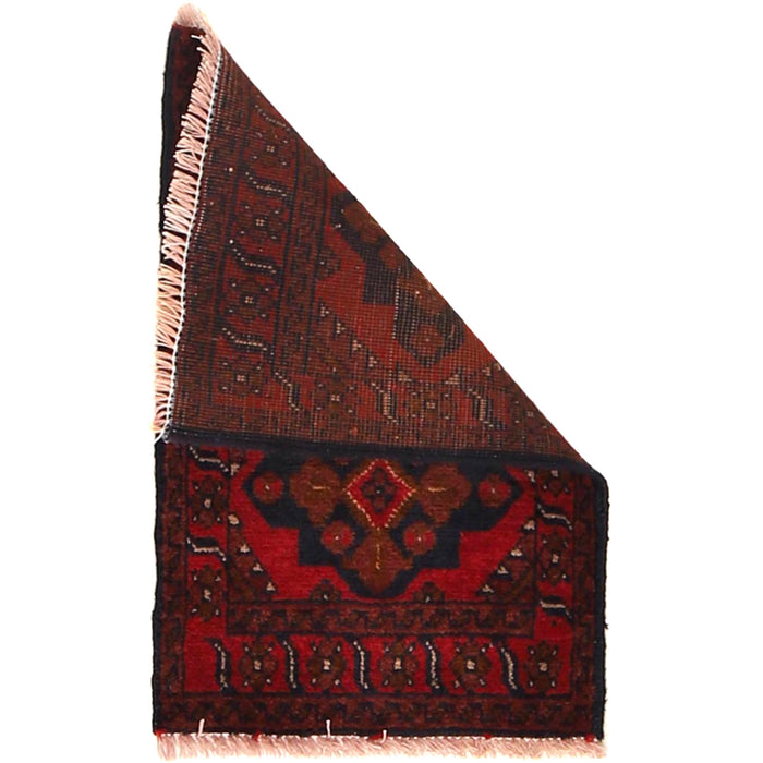 Handmade Wool Doormat Red Floral