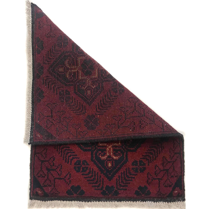 Handmade Wool Doormat Red Floral