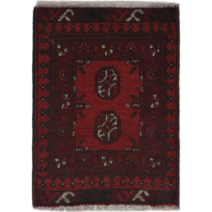 Handmade Wool Doormat Red Floral