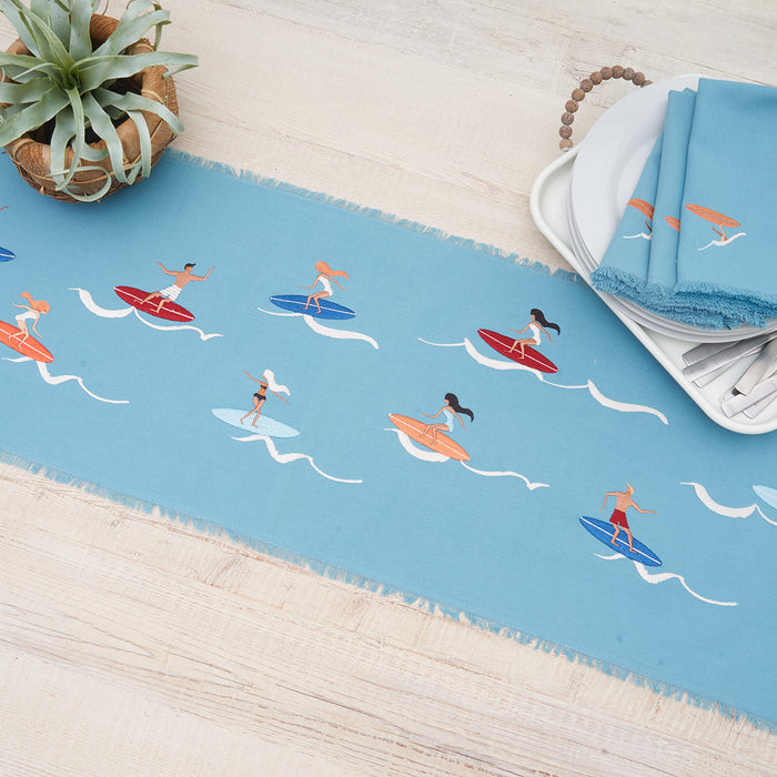 Hang Loose Table Linens table linens displayed as a coordinated tabletop setting.