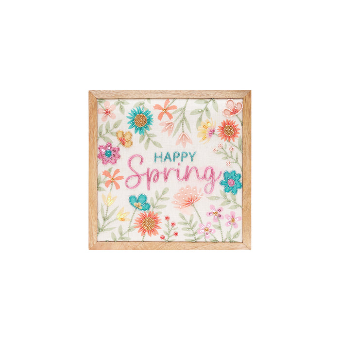 A Happy Easter Spring Shadow Box.
