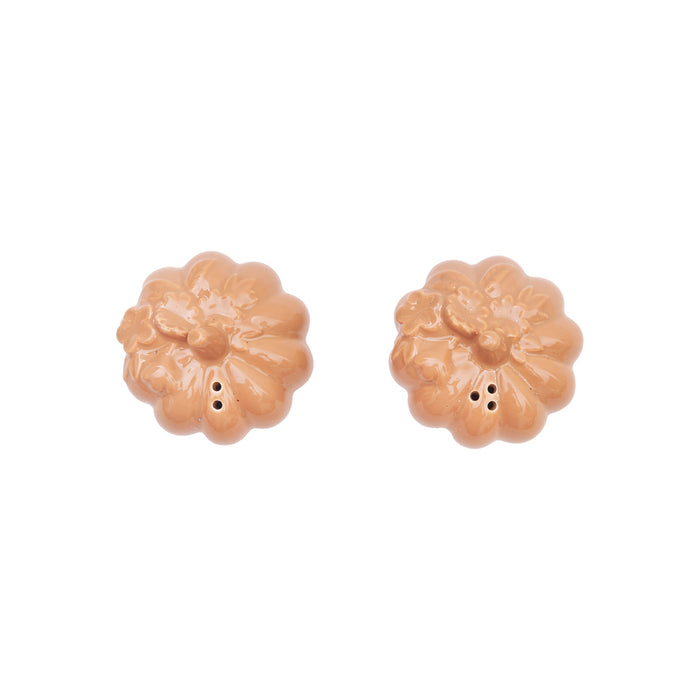 A Harvest Pumpkin Salt & Pepper Shaker Set.