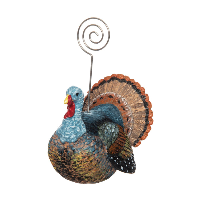 A Harvest Turkey Place Card Holder.