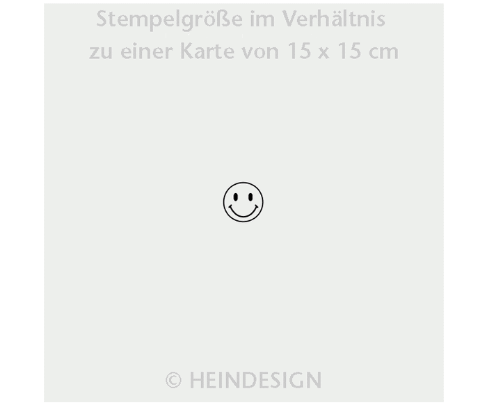 Heindesign Mini Rubber Stamp: Smily