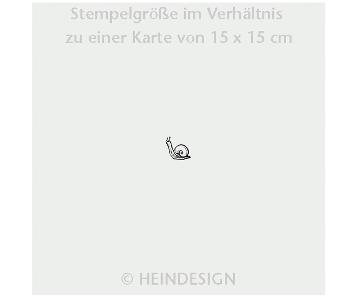 Heindesign Mini Rubber Stamp: Snail