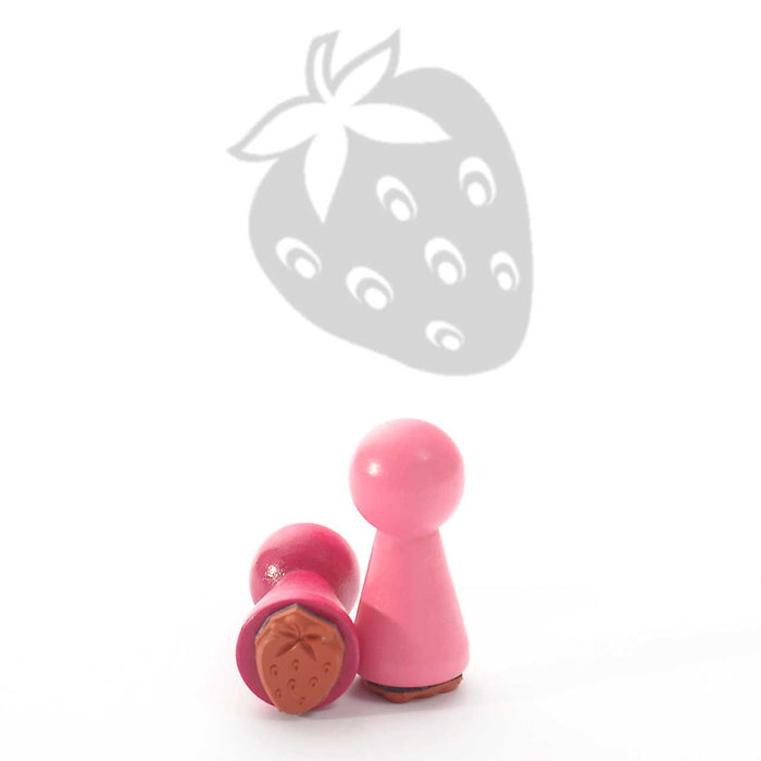 Heindesign Mini Rubber Stamp: Strawberry