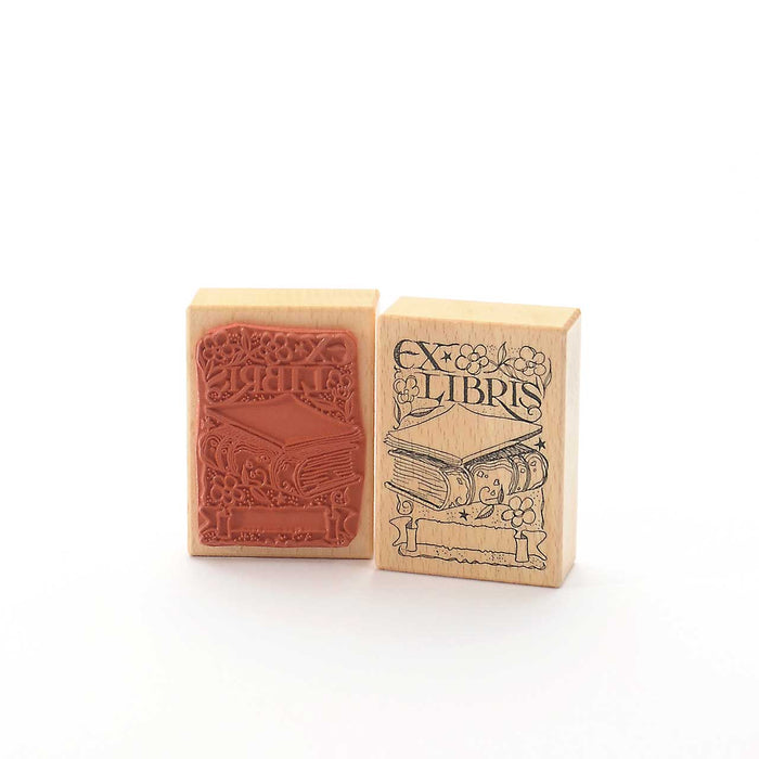 Heindesign Rubber Stamp: Ex Libris With Book