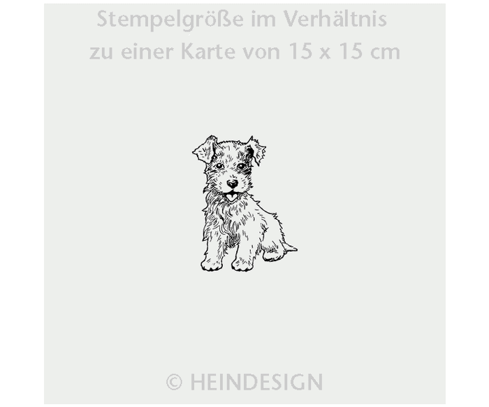 Heindesign Rubber Stamp: Tintin Dog