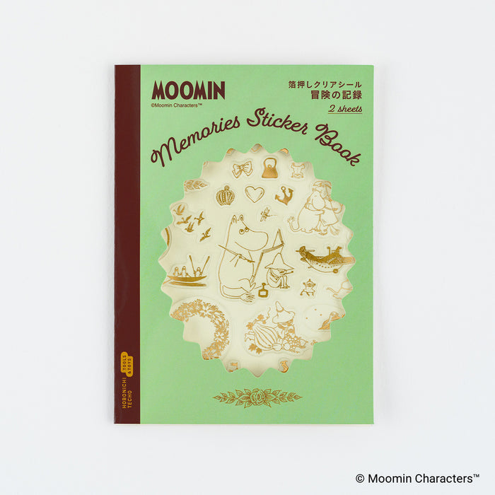 Hobonichi Moomin: Foil-Stamped Clear Stickers (Adventure Log)