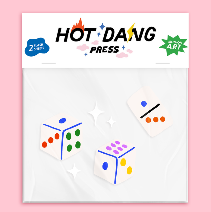 Hot Dang Press - Dice & Domino Buddies Iron On
