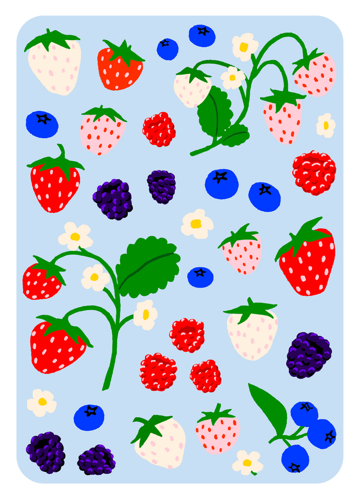 Hot Dang Press - Oops All Berries Sheet Set