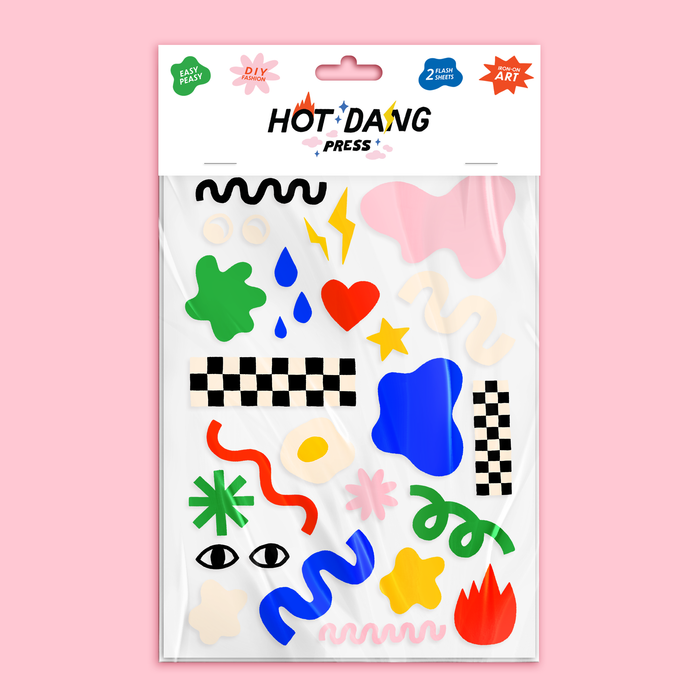 Hot Dang Press - Take Shape Iron On Sheet Set