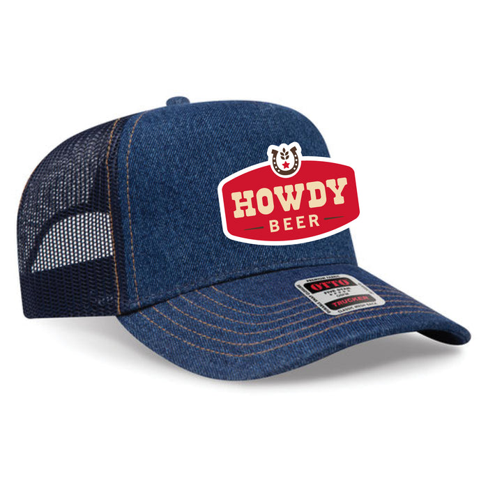 Howdy Patch Denim Trucker Hat