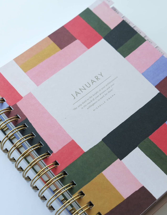 Idlewild Co. - 2027 Spiral Bound Planner | Patchwork Motif